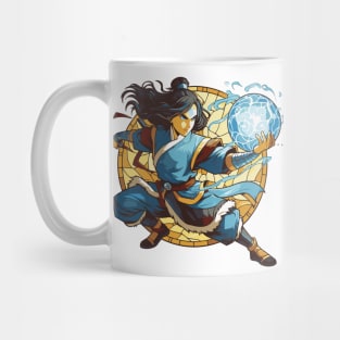 katara water tribe in battle position Mug